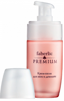 Косметическая линии Faberlic - Premium (Премиум). Нежный крем-шелк для шеи и декольте. Артикул (код) 0306